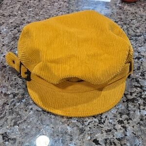 J. Crew Mustard Corduroy Hat